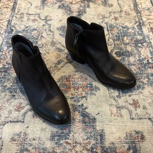 Sam Edelman Black Ankle Boots with Side Zippers